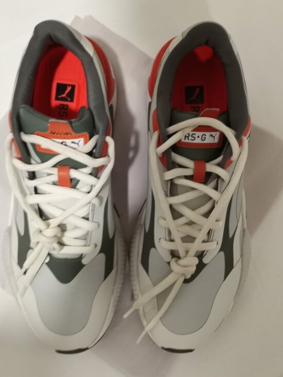 PUMA RS-G GOLF SHOES WHITE GREY RED MEN\'S SIZE 13